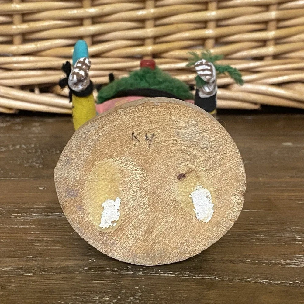 Hopi Kuwan Heheya Kachina Hand Painted Signed KY 11